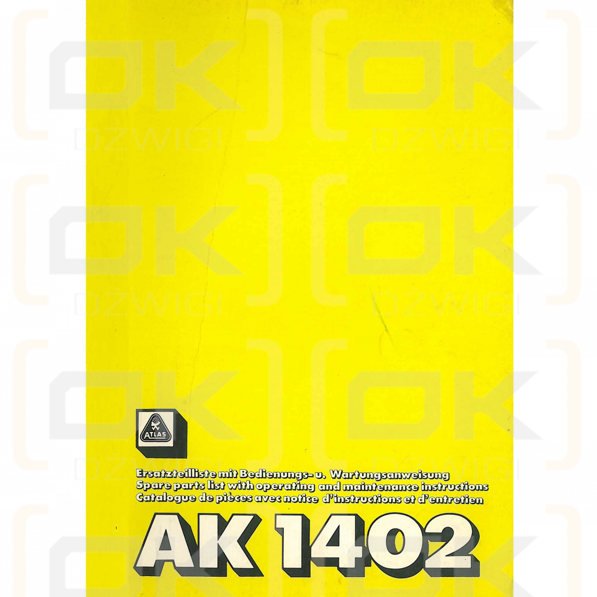 Atlas 1402 Parts Catalog